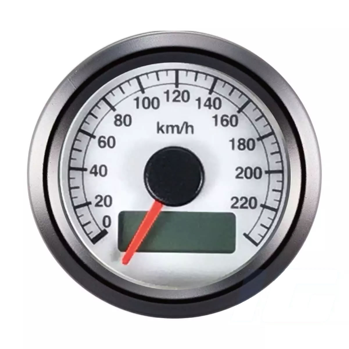 48mm White Face Universal Aftermarket Gauge – Electronic Speedometer for Motorcycle